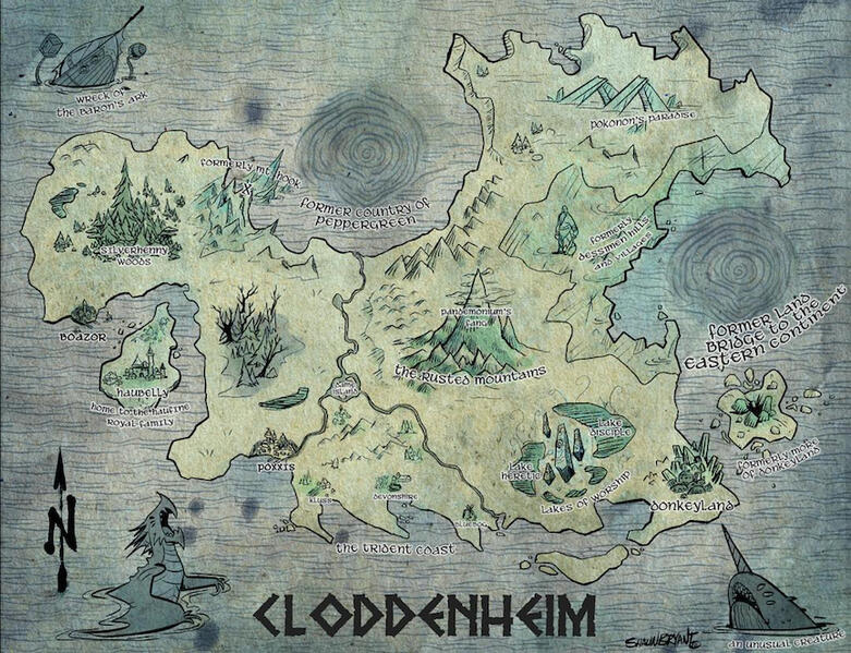 World Map (final art by Shaun Bryant)